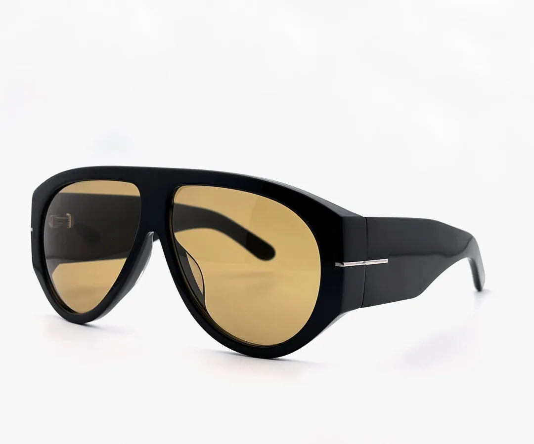 Classic Vintage Pilot Sunglasses Acetate Frame Anti UV UV400 Brown Lens For Men Women Summer Style 2024