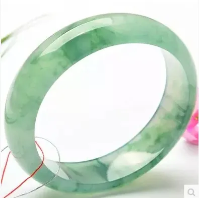 Bracelet fleur de glace en jade naturel pour femme