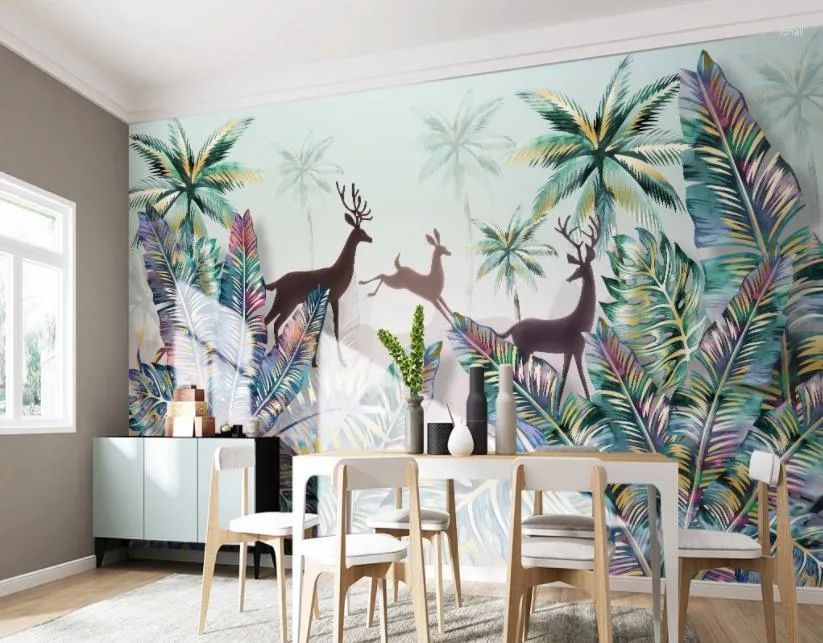 Fonds d'écran Fond d'écran personnalisé Style nordique Chambre Salon Toute murale murale pour murs 3 D