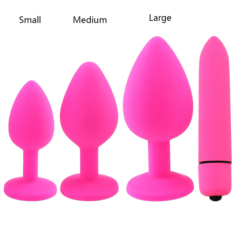 Anal Plugs Set Silicone Prostate Massagers And Vibrators For Women_voghion.com
