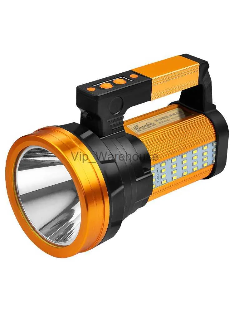 Tochas Lanterna luz forte carregamento ao ar livre super brilhante de alta potência de longo alcance LED xenon patrulha doméstica mina holofote portátil HKD230902