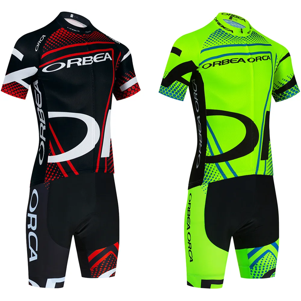 Fluor Grün ORBEA ORCA Fahrradtrikot Herren Damen 2024 Fashion Team Pro Radtrikot Maillot 20D Trägershorts Kleidung