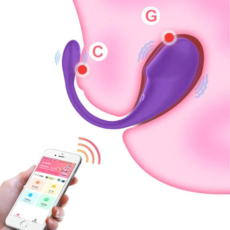 Вибраторы 10 -скоростные приложения контролируемого вагинального GPOP -Spot Anal Vibrating Egg Massager Носимый стимулятор для взрослых для женщин Пара 230901