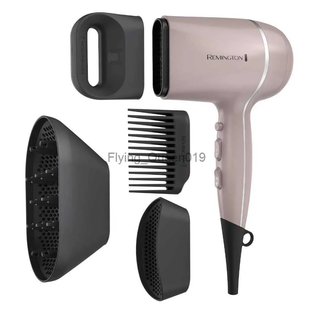 Sèche-cheveux électrique Remington Blow Dryers Sèche-cheveux Pro Wet2Style Sèche-cheveux ionique en céramique violet avec 4 accessoires uniques Technique ionique HKD230902