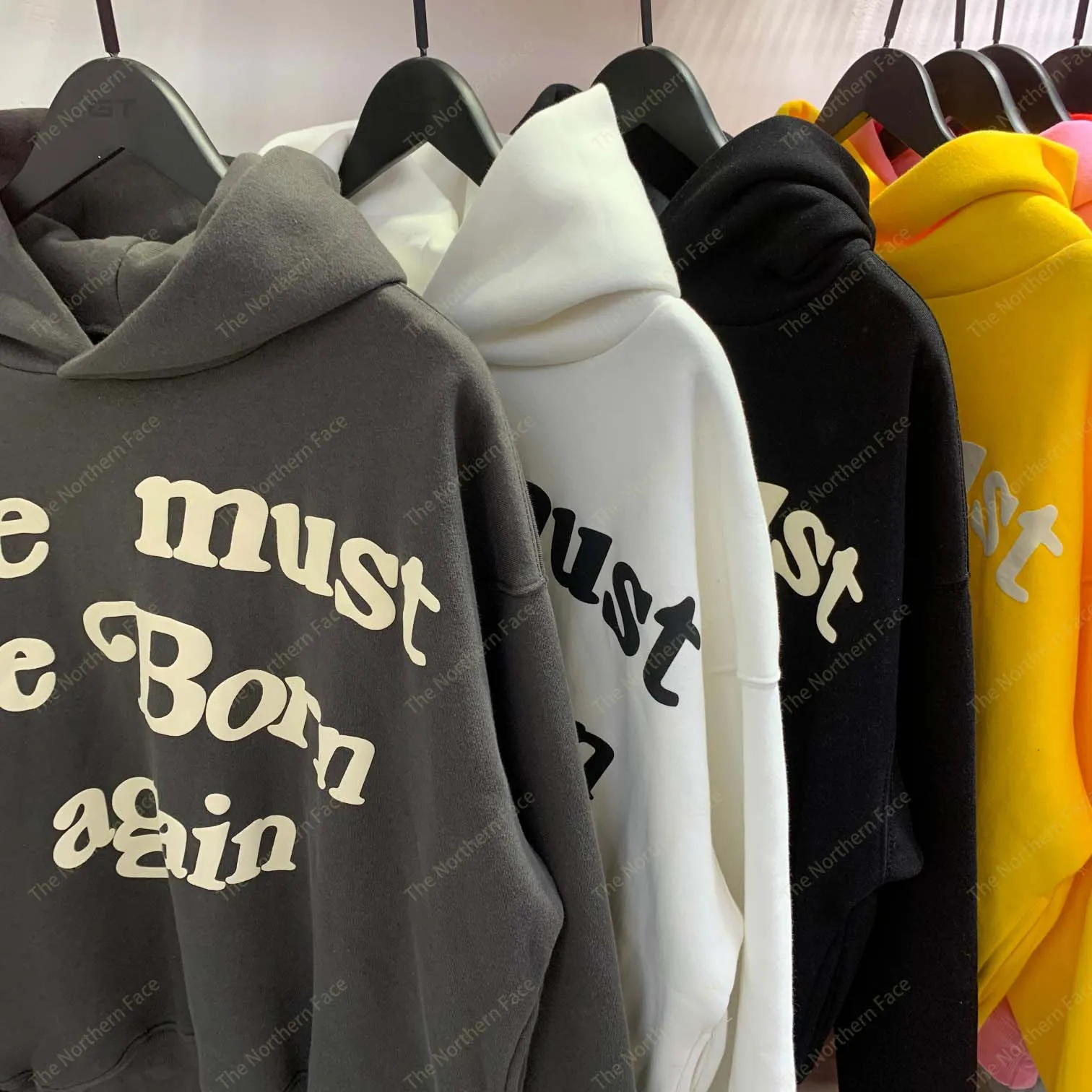 Men's Hoodie Cactus Plant Flea CPFM YE MUST BE BORN AGAIN Hoodie West Jerry 3D Letter Printed High Street Hip Hop Hoodies 12 Color Hooded Sweatshirt Hoodie