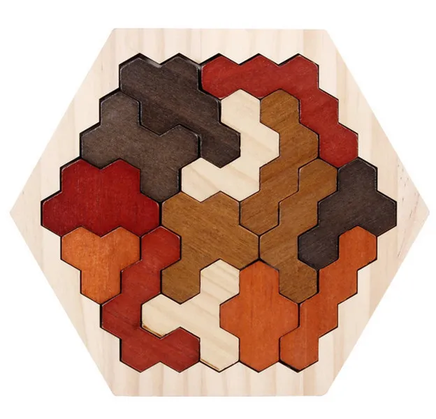 Peuterspeelgoed Rompecabezas Houten speelgoed Peuters Puzzel Tangram Kleur puzzelbord Legpuzzelmodel Houten spel Houten puzzels Speelgoed voor kinderen Kerstcadeau