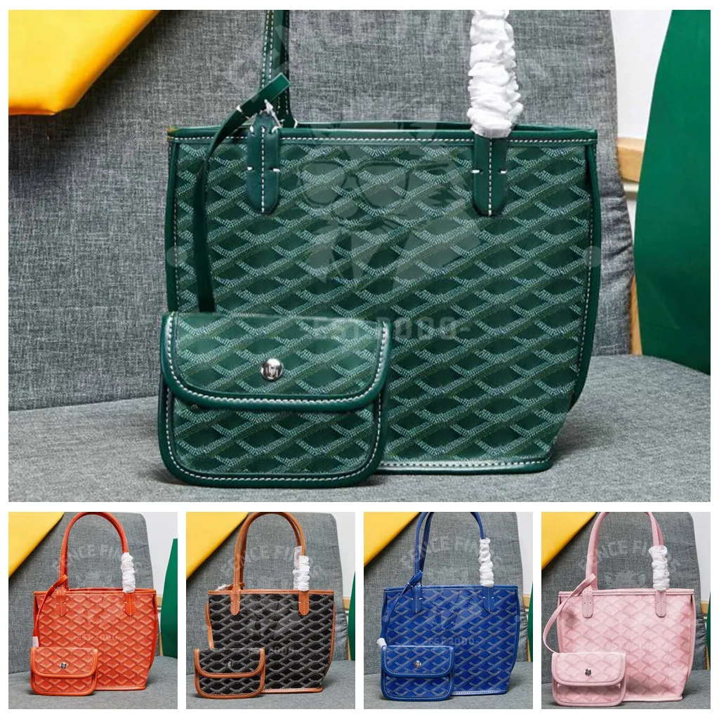 Anjou mini-draagtas Totes handtas Designer tas schoudertas Dubbele zijhandtassen Designer damestas met portemonnee