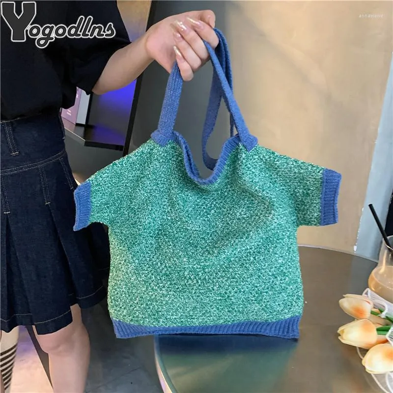 Bolsas de noite bolsa de moda bolsa casual shopper saco de sacola artesanal tecelando ombro de grande capacidade para mulheres viagens de praia de verão