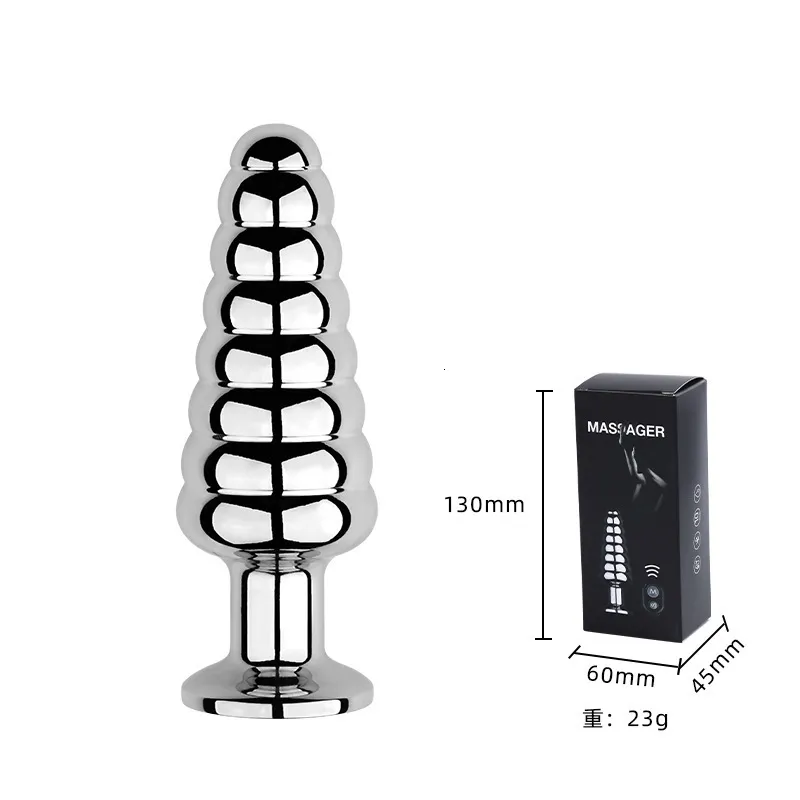 Analspielzeug Wireless Remote Metall Vibrator Edelstahl Butt Plug Prostata Massager Dildos Anus Dilatator Sex T_voghion.com