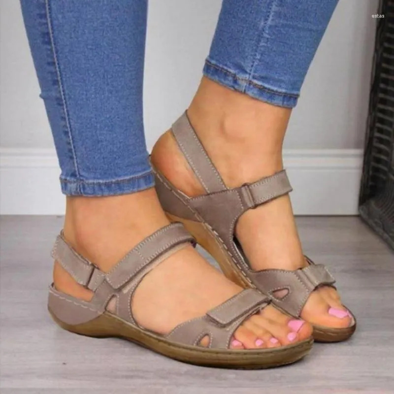 Women's summer open store toe hook loop sandals