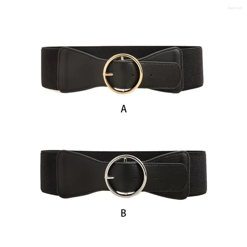Cinturones Cinturón Elástico Para Mujer - Jeans De Moda Simples Y Atemporales Estilo Clásico Ancho