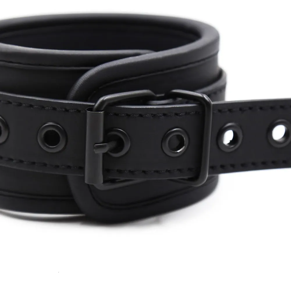 Adult Toys Thierry Adjustable Erotic PU Leather Handcuffs Wrist Ankle Cuffs Bondage Restraints Games BDSM Sex_voghion.com