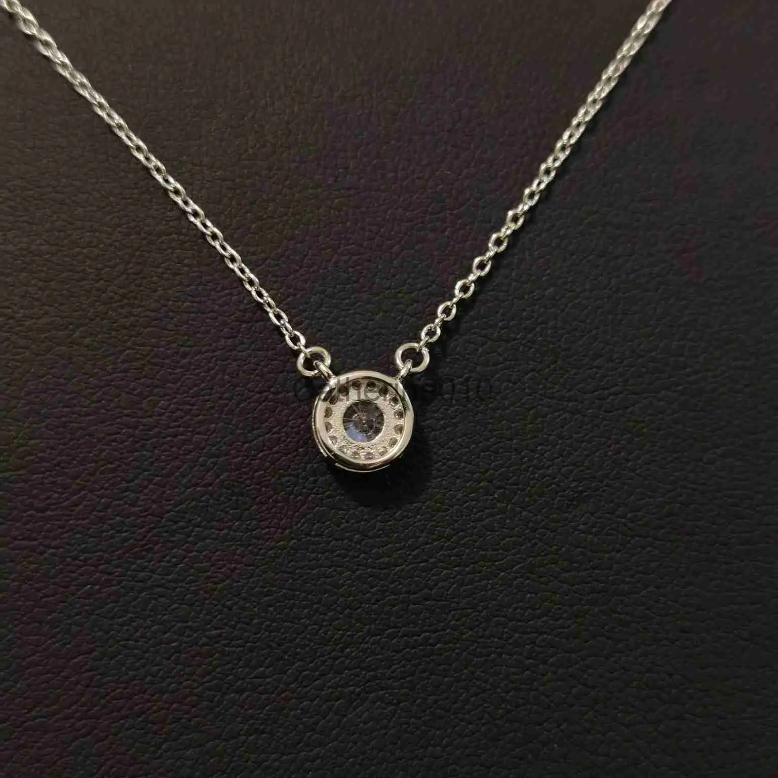 Pendentif Colliers Collier pendentif de luxe concepteur ShinnBig rond Zircon cristal tour de cou à breloque pour les femmes mode WeddLove bijoux J230902