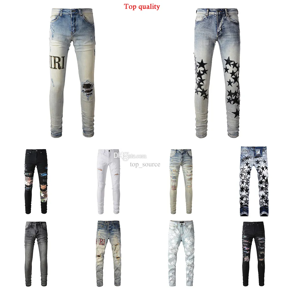 Heren Designer Jeans Paige Mirs mode MKINNY RECHTE SLIME NIET-ELASTE GRAAKTE jeans ontwerpbroek knie scheur strakke maat 28-40 lange stijl zomer