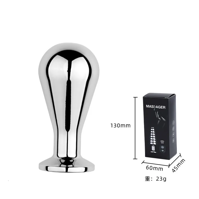 Analspielzeug Wireless Remote Metall Vibrator Edelstahl Butt Plug Prostata Massager Dildos Anus Dilatator Sex T_voghion.com