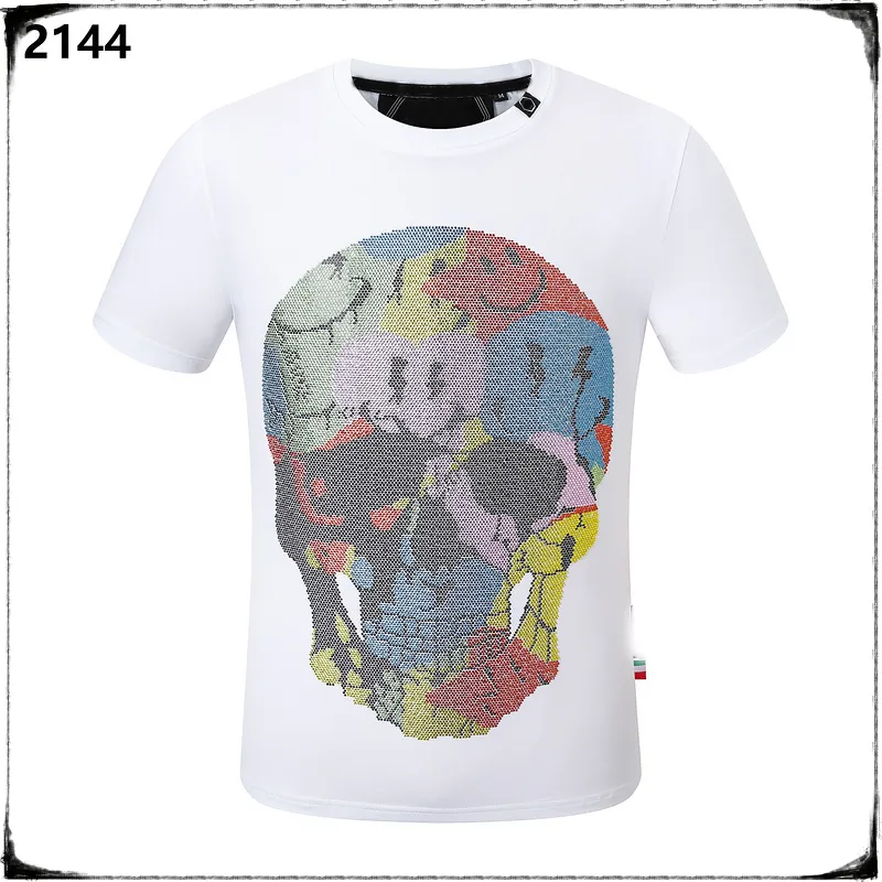 NIEUWE STIJL Phillip Plain Mannen T-shirts Designer PP Schedel Diamant T-shirt Korte Mouw Dollar Beer Tijger Merk Tee Hoge Kwaliteit Schedels T-shirt Tops pP21666