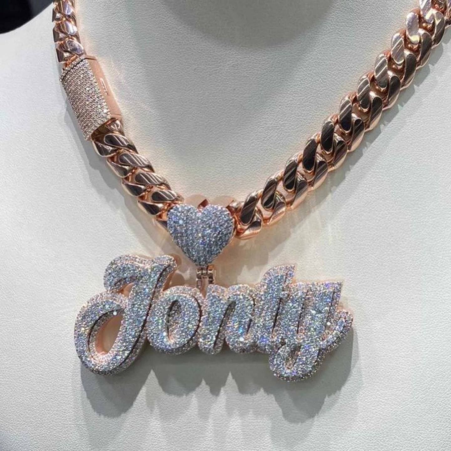 Blng-blng Bubble Name Necklace, Personalzed Nameplate Necklace