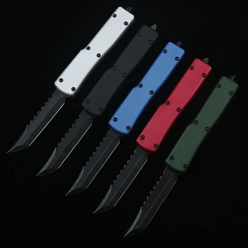 DQFバージョンMIRO-MINI MTX70ナイフD2スチールブレード6061-T6 AVIATION ALUMITAL ALUMITER ALUMITAL ALUMITAL ALUMITAL HANDRIN屋外キャンプSurvival EDC Tool Combat Tactical Knife