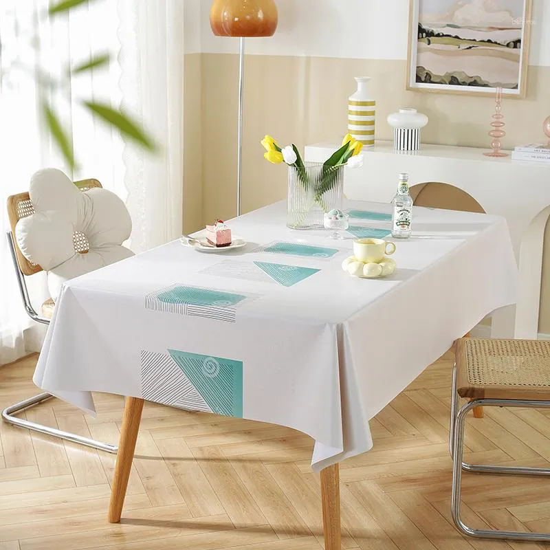 Tkanina stołowa prosta odporna na olej PVC i wodoodporna okładka kawy maty