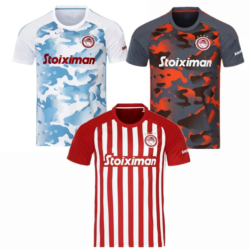 2023 2024 Piraeus Soccer Jerseys Greece Olympiakos Retso Camara Biel Fortounis Masouras Bakambu el Arabi Kaabi Scarpa Iborra 23 24 Football Shirt