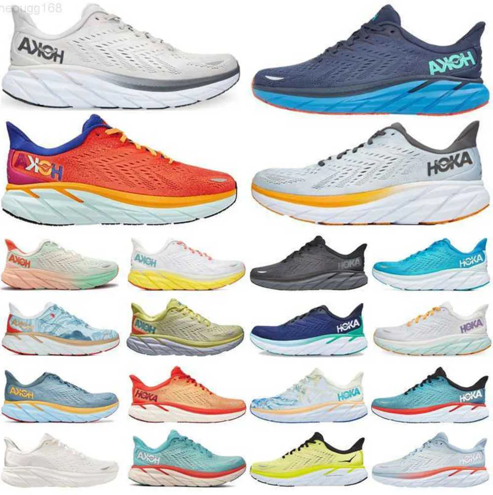 2023 HOKA ONE Bondi O hoka Scarpe da corsa stivali locali negozio online allenamento Sneakers Stile di vita accettato Assorbimento degli urti autostrada Designer Donna Uomo scarpe 555ess