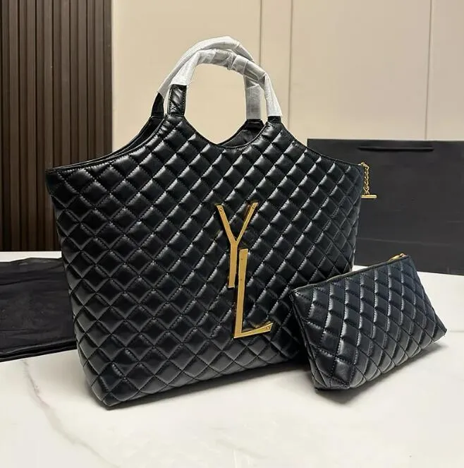 2023 Hot Y ICARE Bit seam Diamond check designer bag tote bag cowhide shoulder bag cross body bags messenger package