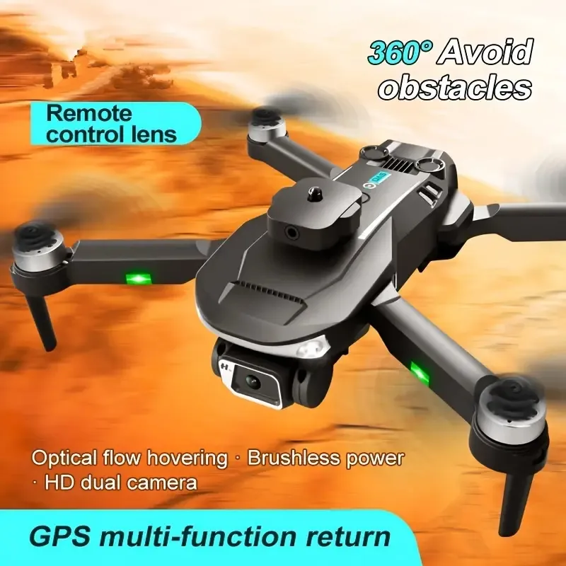 Drone GPS 5G con fotografo aereo intelligente, decollo e giro con un tasto, posizionamento del flusso ottico, evitamento degli ostacoli a 360', telecomando