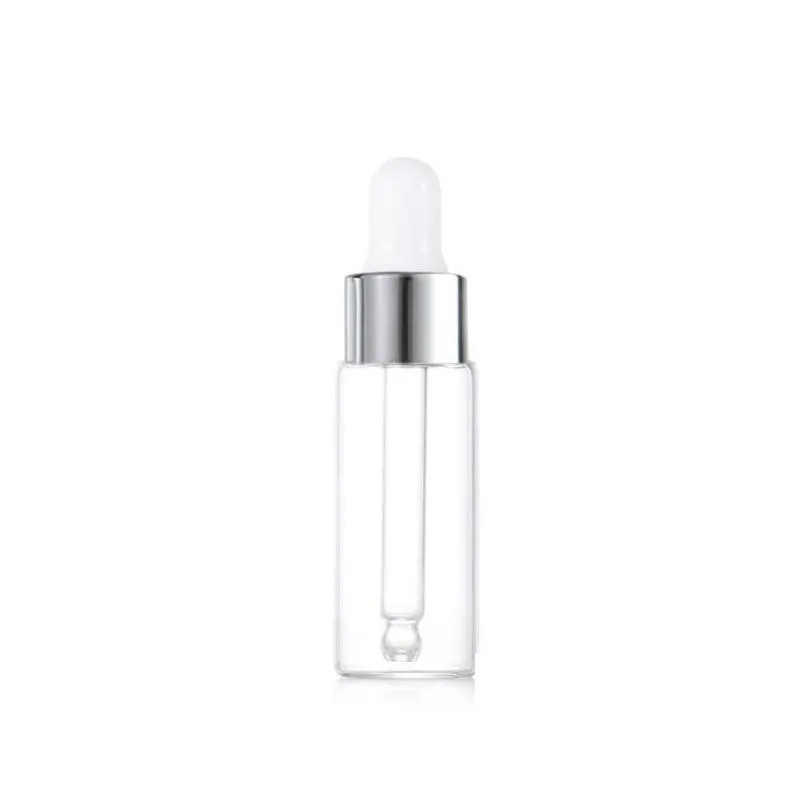 Packing Bottles Wholesale 1 2 3 5Ml Mini Clear Glass Dropper Bottle Refillable Empty Container Eye Vial With Pipette For Cosmetic Per Dhfb9