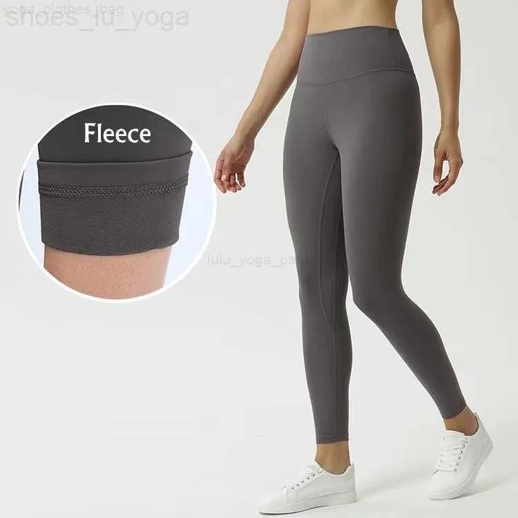 LULL Yoga-Anzug PLLsh Align Leggings Fleece Fast and Free Hohe Taille Mehrere zum Laufen Cyclin-Hosen Fitnessstudio-Bekleidung Fitnessstudio-Bekleidung