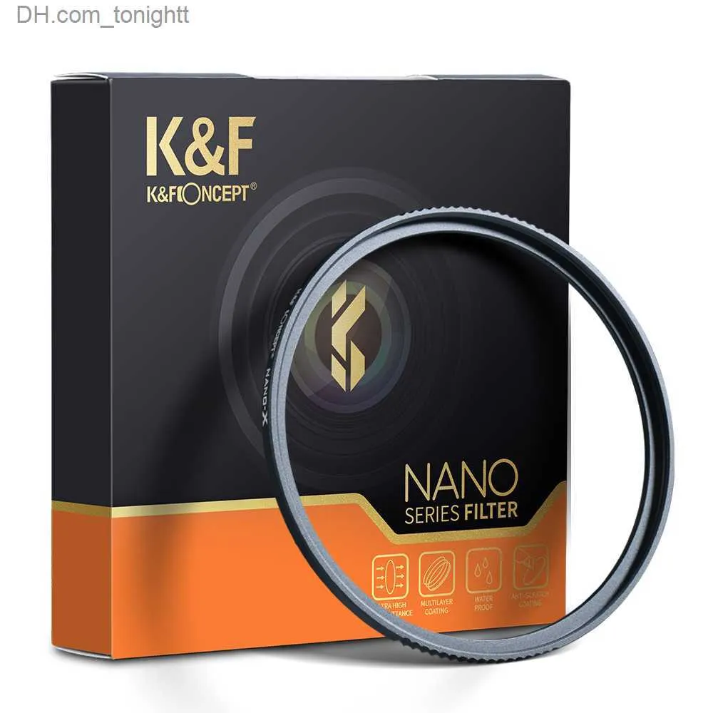 Filters K F Concept Nano-X MC UV-beschermingsfilter met 28 meerlaagse coatings Ultraslank UV-filter voor cameralens 49 mm 52 mm 67 mm 77 mm Q230905