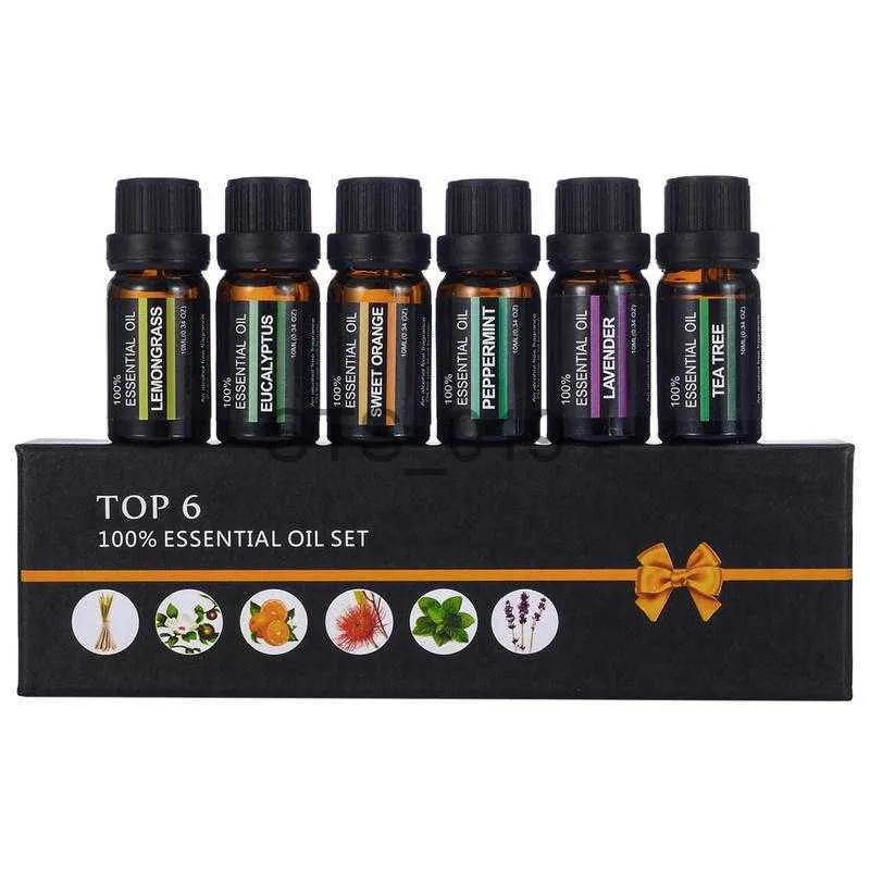 Rökelse 10 ml eteriska oljor set ren aromaterapi naturlig essentail oljepaket massage och avkopplande eterisk oljeuppsättning för män och kvinnor x0902