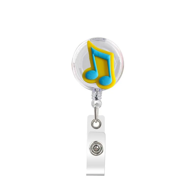 Business Card Files Cute Retractable Badge Holder Reel Clip On