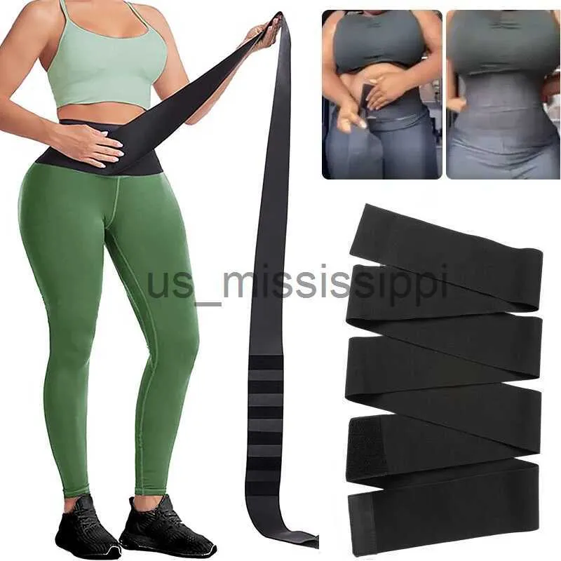 Taille Tummy Shaper Invisible Wrap Taille Formateur Bande pour Femmes Entraînement Body Shaper Modélisation Sangle Fitness Minceur Ceinture Faja Shapewear taille Corset x0902