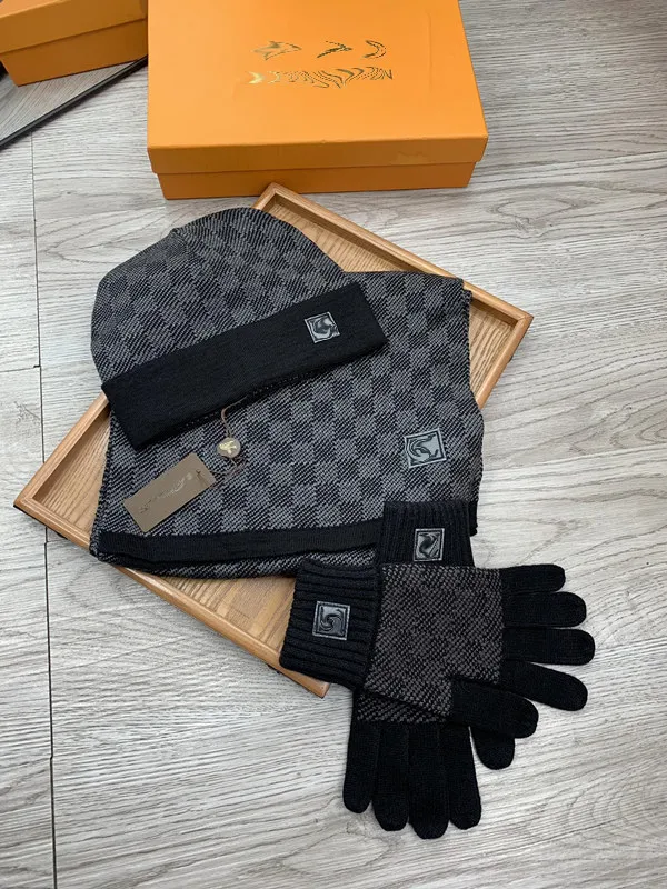 Louise vuitton hat and scarf set Louis Vuitton hat and scarf set grey more styles... | Depop main image 4