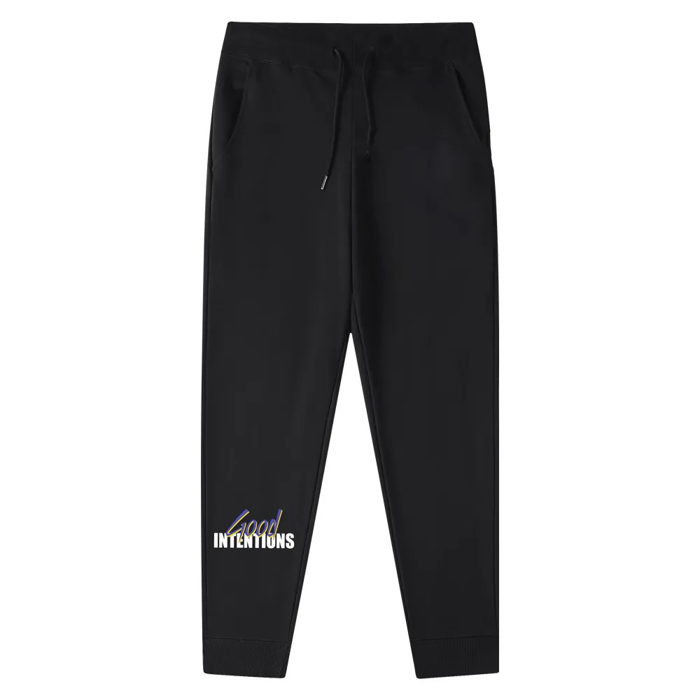 pantaloni della tuta da uomo ragazze larghe tasche confezionate dritti alti ogger Bodybuilding Bottoms Pantaloni sportivi skinny Lettera maculata skateboard hip-hop da donna