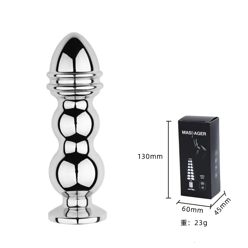 Analspielzeug Wireless Remote Metall Vibrator Edelstahl Butt Plug Prostata Massager Dildos Anus Dilatator Sex T_voghion.com