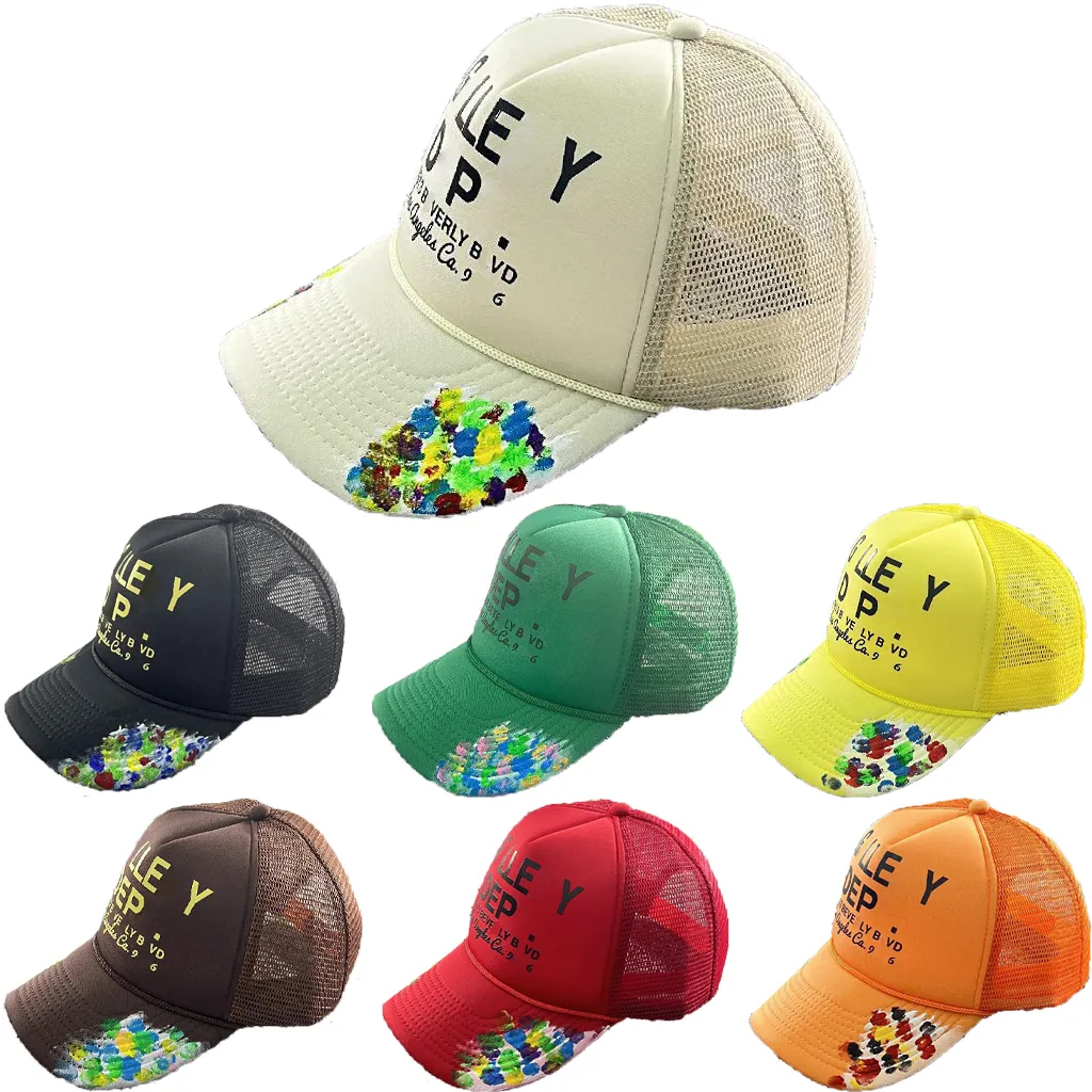 البيسبول قبعة نسائية معرضات الكرة قبعات GP GRAFFITI CAP GORRAS للرجال Casquette Luxe Casquette Outdoor Truck Driver Sunshade Hat Letters Printing Hat F8eo#