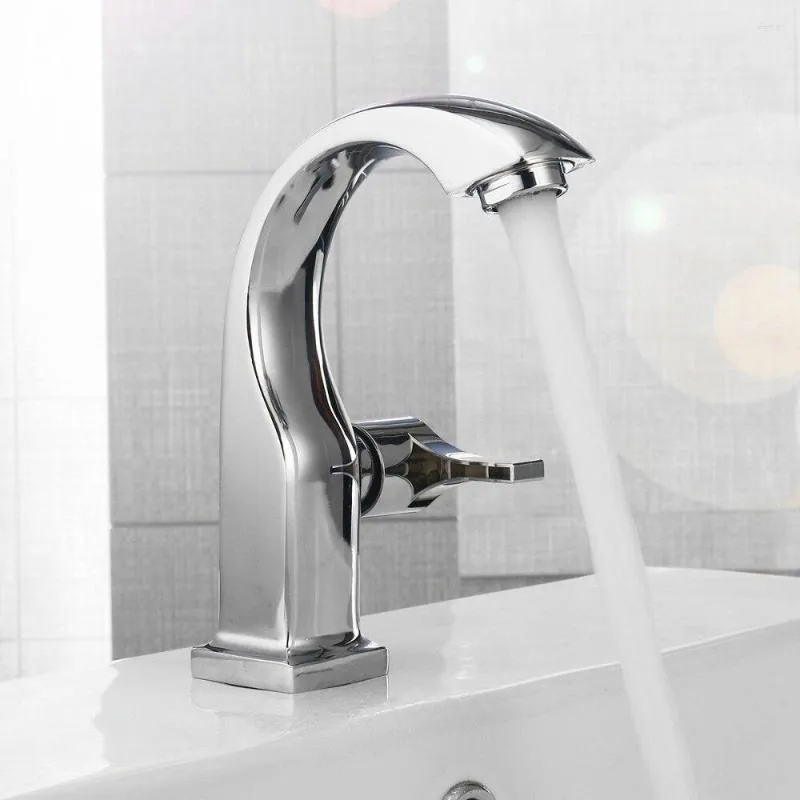 Bathroom Sink Faucets Basin Faucet Ceramic Disc Valves Kitchen Water Tap Brass Chrome Bath