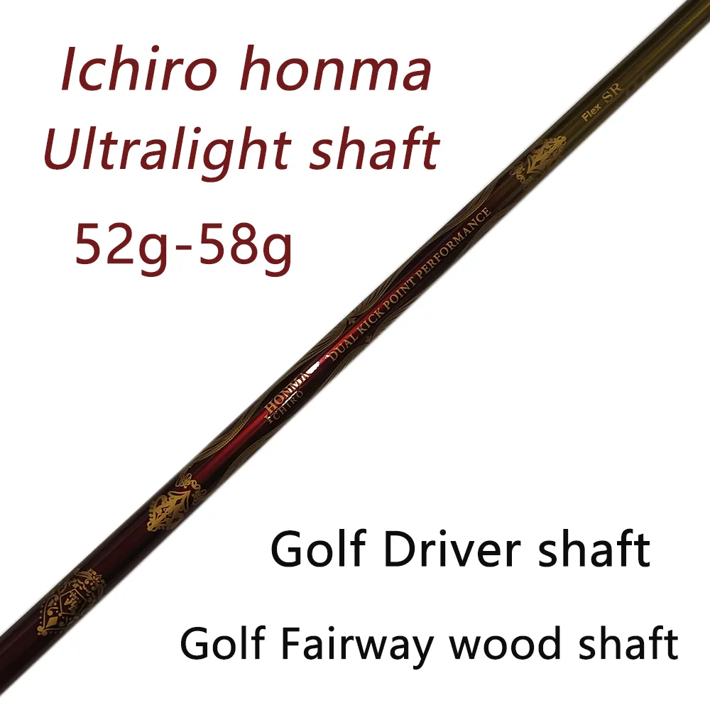 Tout nouveau conducteur de club de golf ultra-léger et failli bois graphite arbre doré r / s / sr flex graphite arbre ichiro honma