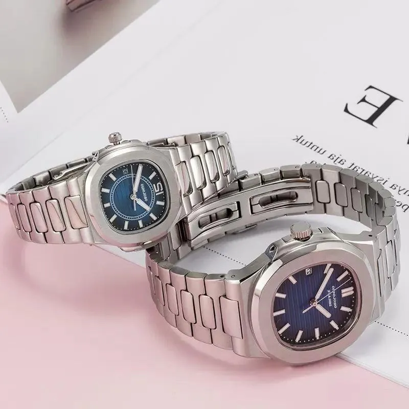 2023 Stainless Steel Men's De Watch Women's All Watch New Sapphire Watch Quartz Waterproof Luminescent Watch U1 Couple's Kkcj