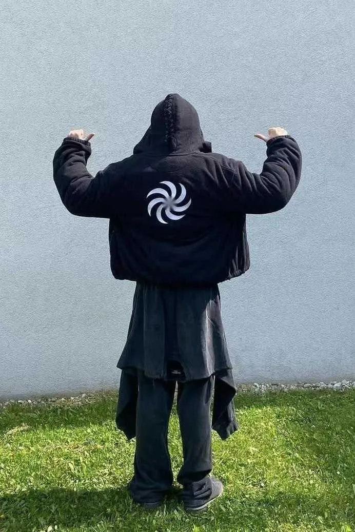 Designer Vete ments hoodie högkvalitativ män huva täckt tröja svart georgia mask lös skak fleece coat lwh1995