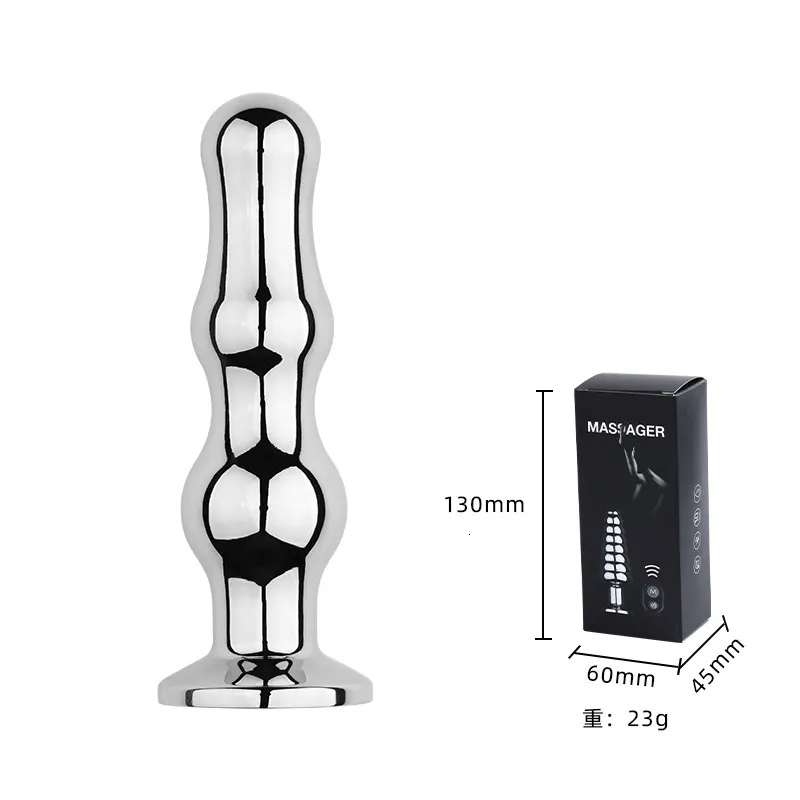 Analspielzeug Wireless Remote Metall Vibrator Edelstahl Butt Plug Prostata Massager Dildos Anus Dilatator Sex T_voghion.com