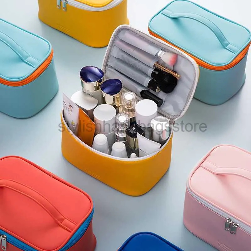 Totes Pu Portable Makeup Box Duże pudełko do przechowywania torba do makijażu kosmetyczna pudełko do przechowywania