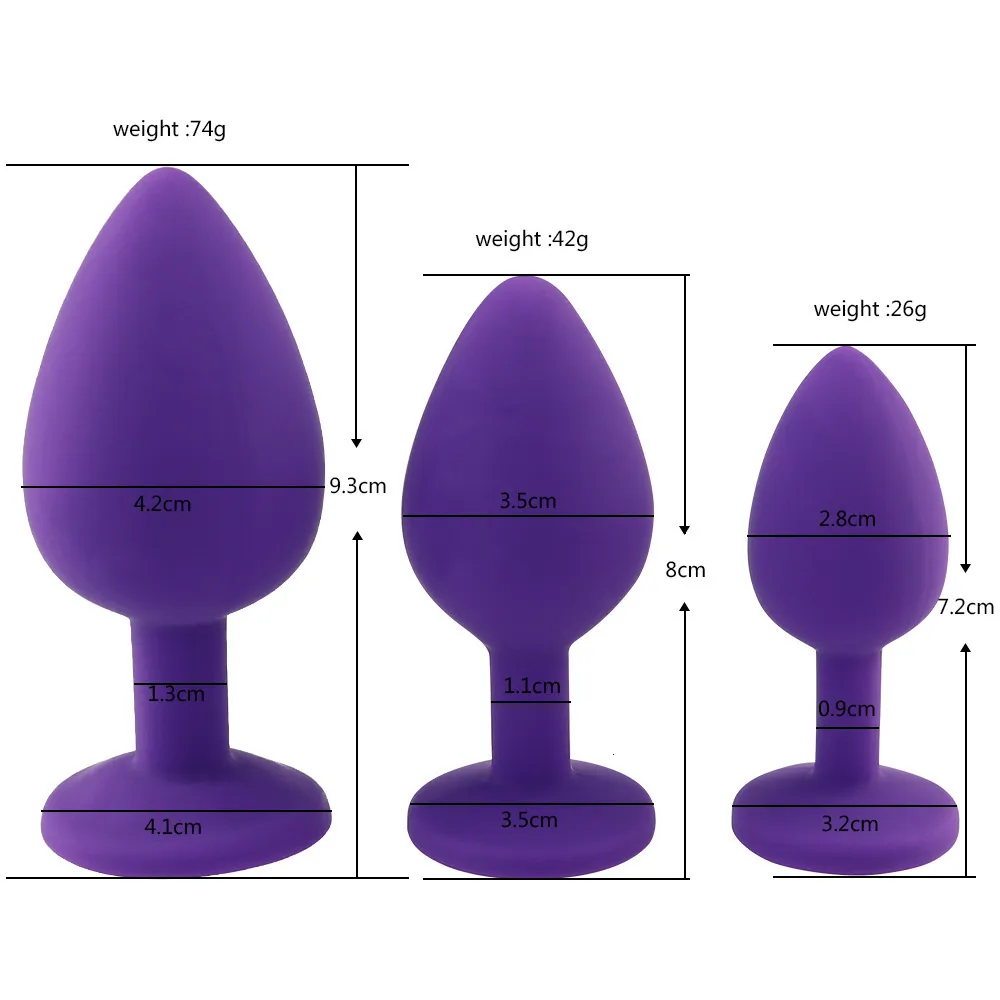 Anal Plugs Set Silicone Prostate Massagers And Vibrators For Women_voghion.com