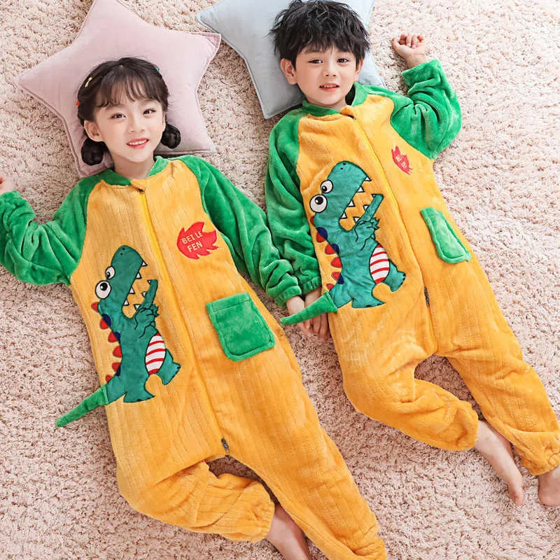 Couverture de nuit à manches courtes pour bébés garçons et filles, pyjama  dinosaure, vêtements de nuit