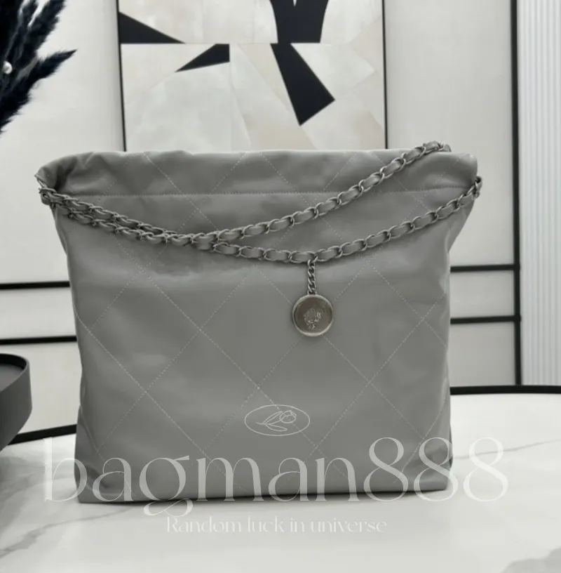 Bolso de diseñador Bolso de mano Cordón Cadena de perlas Bolsa de basura Bolsos Acolchado Caviar Cuero Mini hobos Bolso con solapa Mujer Bolsos de hombro cruzados de lujo Monedero