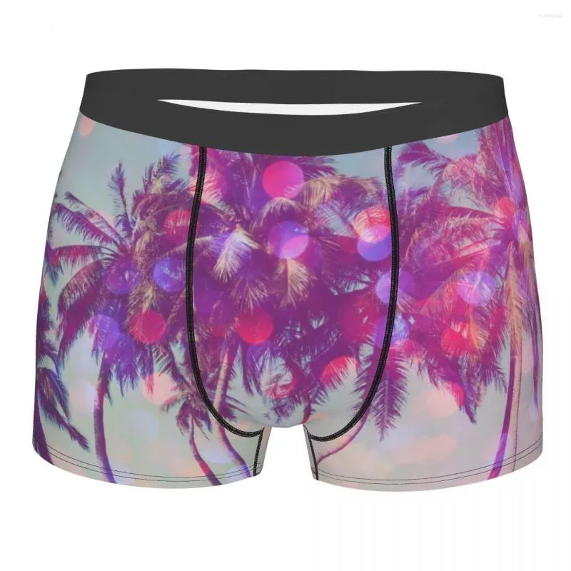 Mens Tropical Beach Boxer Boxer Underwear Men With Palm Trees Pouch ...