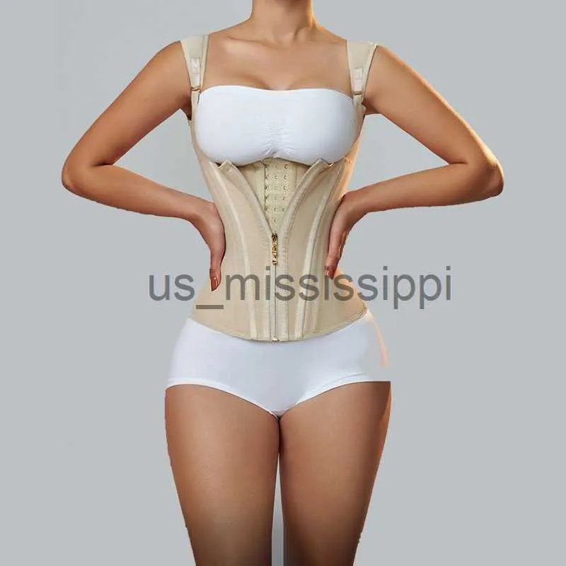 Colombian Double Compression Waist Trainer Postpartum Corset With  Adjustable Zipper And Hookeyes For Women Flat Belly Body Shaper From  Us_mississippi, $24.31
