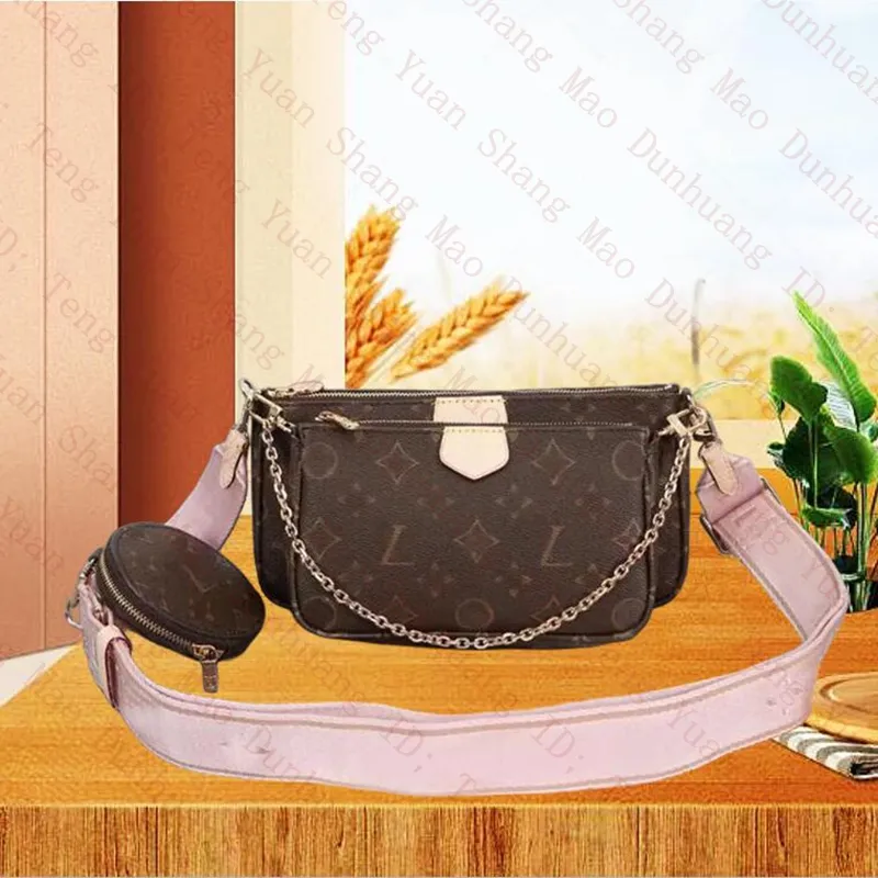 Projektantka Women Crossbody Pochette Felicie skórzane torby na ramię Messenger 3PC