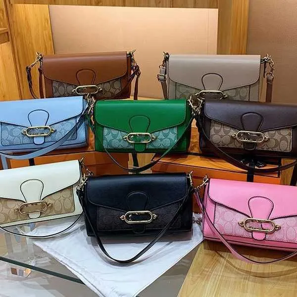 Jade shoulder bag in colorblock signature canvas sale